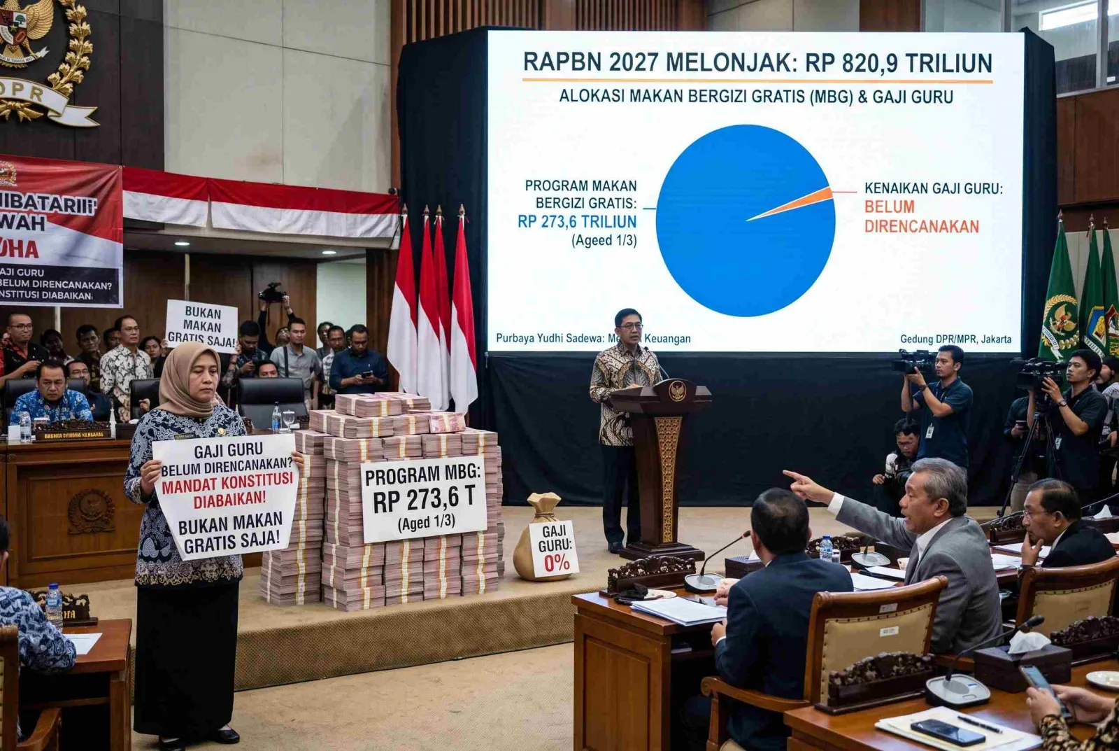 Air Mata di Balik Megahnya Angka Delapan Ratus Triliun: Menggugat Prioritas Anggaran 2027 yang Meminggirkan Nasib Guru