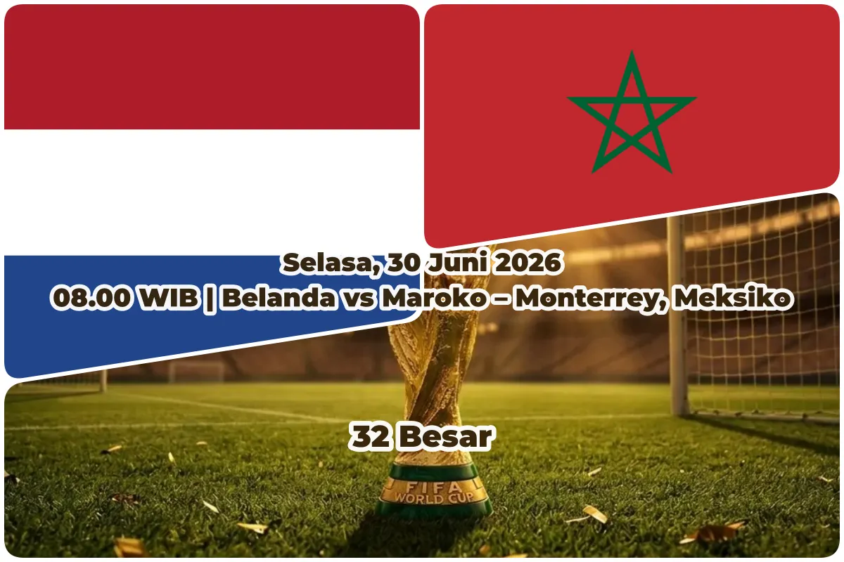Belanda vs Maroko: Adu Set Piece dan Serangan Balik Perebutkan 16 Besar