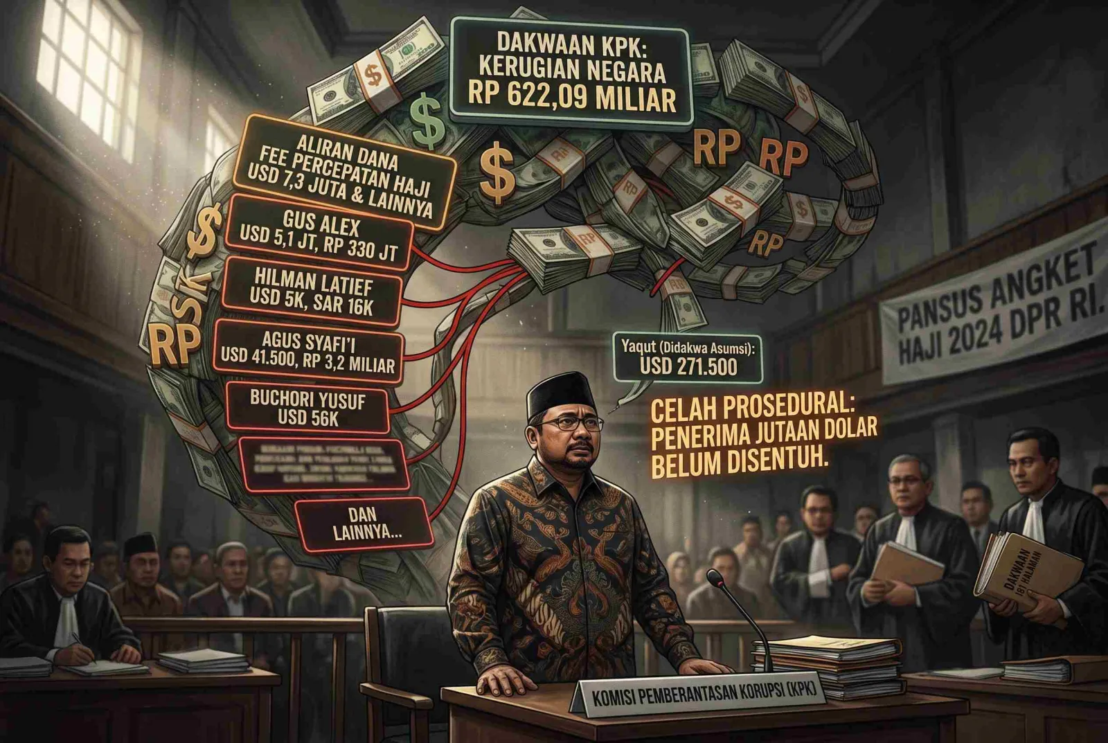 Pansus yang Diduga Dijinakkan dengan Dolar: Jejak Aliran Dana Kuota Haji Menyentuh Kursi DPR
