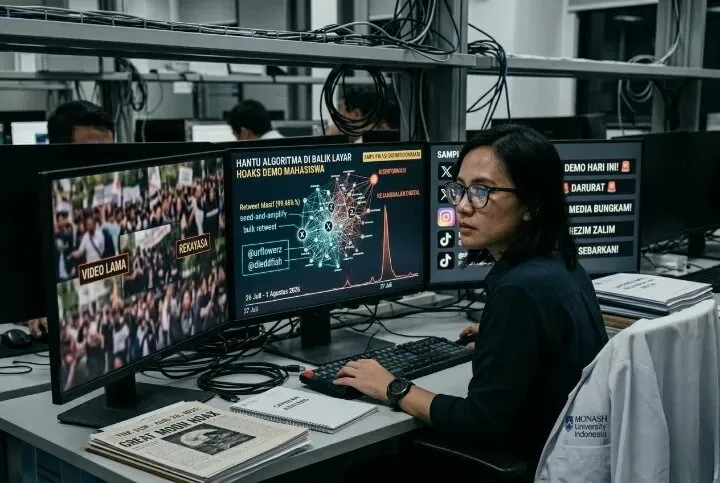 Hantu Algoritma di Balik Layar: Membongkar Amplifikasi Terkoordinasi Video Demo Mahasiswa