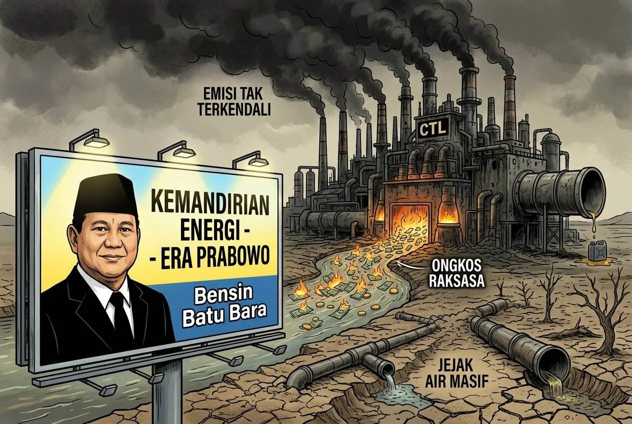 Bensin Batu Bara Mulai Dievaluasi, Biaya, Air, dan Emisinya Belum Dibuka
