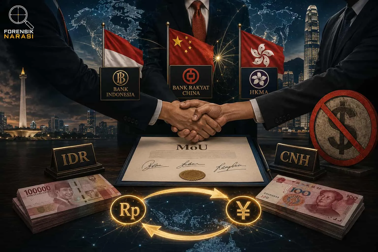 Indonesia dan Hong Kong Sepakat Tinggalkan Dolar AS