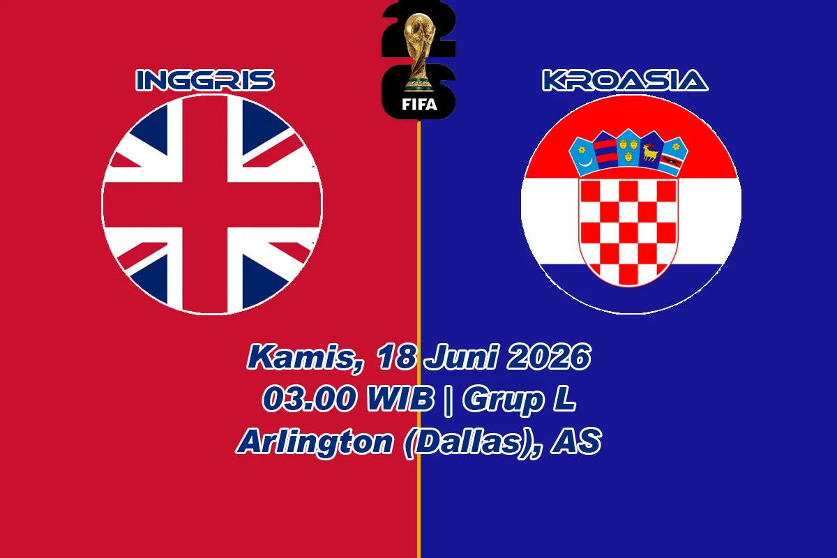 Inggris vs Kroasia Pagi Ini, Ujian Berat The Three Lions di Grup L
