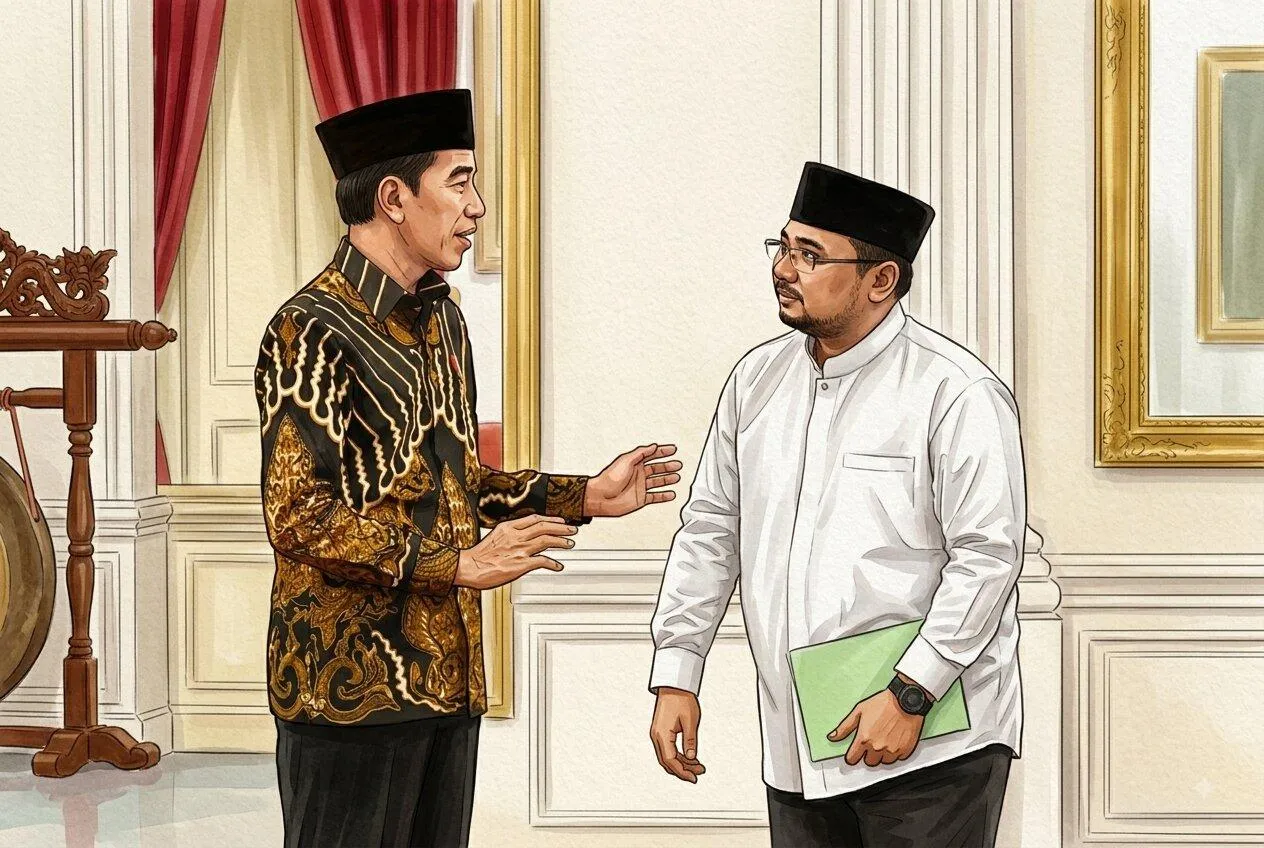 Kartu As Bernama Jokowi: Membongkar Dalih Perintah Presiden dalam Pusaran Skandal Korupsi Haji Yaqut