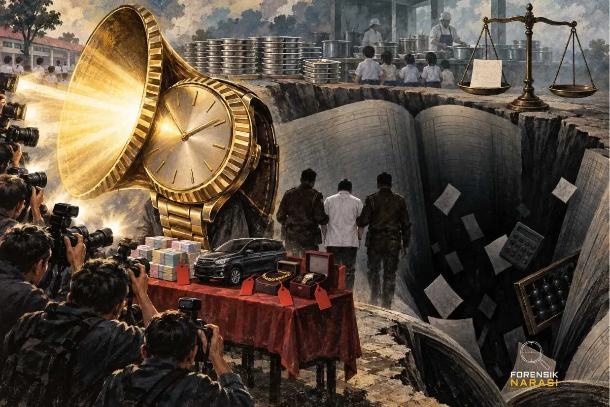 Ketika Rolex Berbicara Lebih Lantang daripada Angka Kerugian: Sitaan Rp8,4 Miliar di Kasus MBG