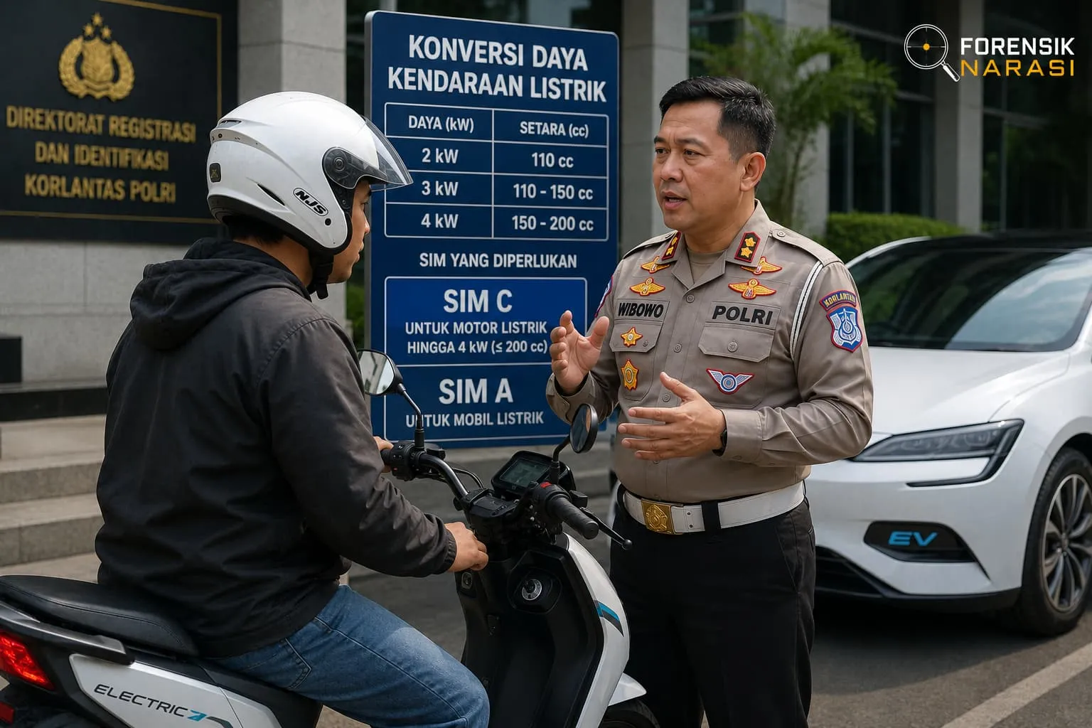 Korlantas Pastikan Tak Ada SIM Khusus Kendaraan Listrik