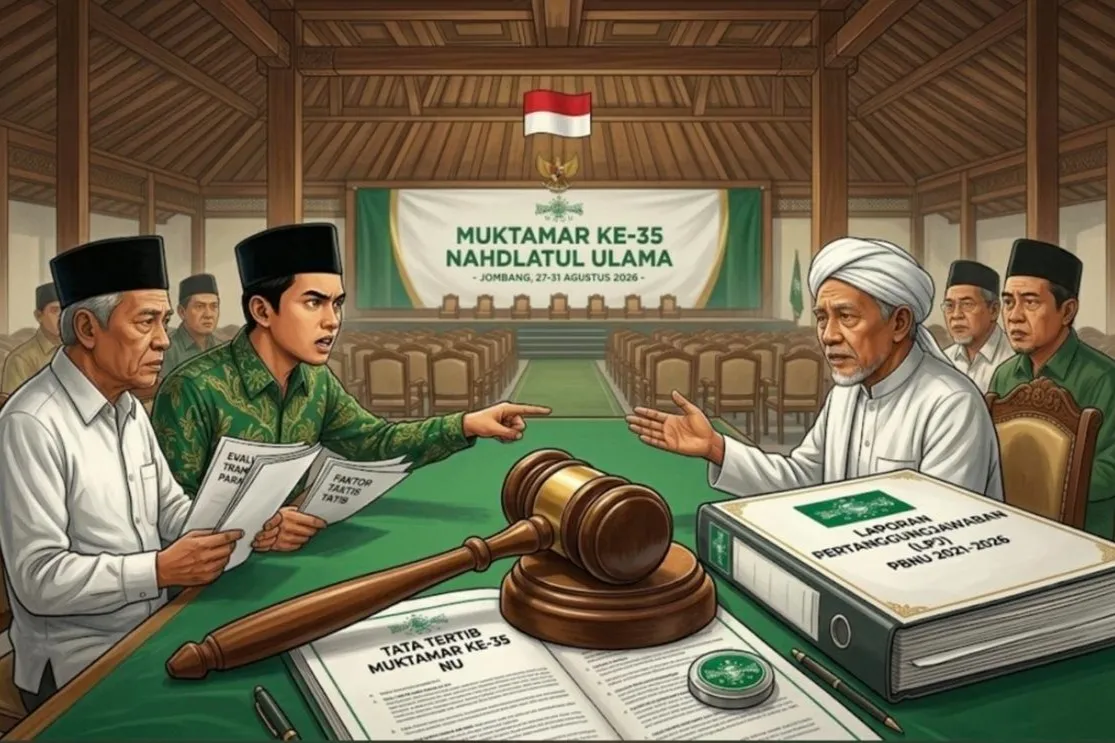 Palu Sidang Mahkamah Tertinggi: Menelusuri Celah Prosedural dan Manuver Penolakan LPJ Jelang Muktamar ke-35 NU