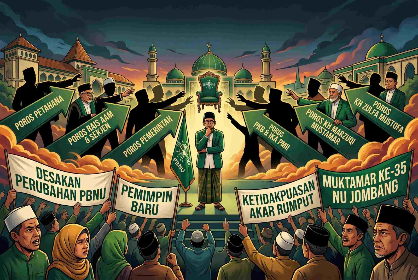 Peta Poros Kekuatan dan Tantangan Petahana Jelang Muktamar NU