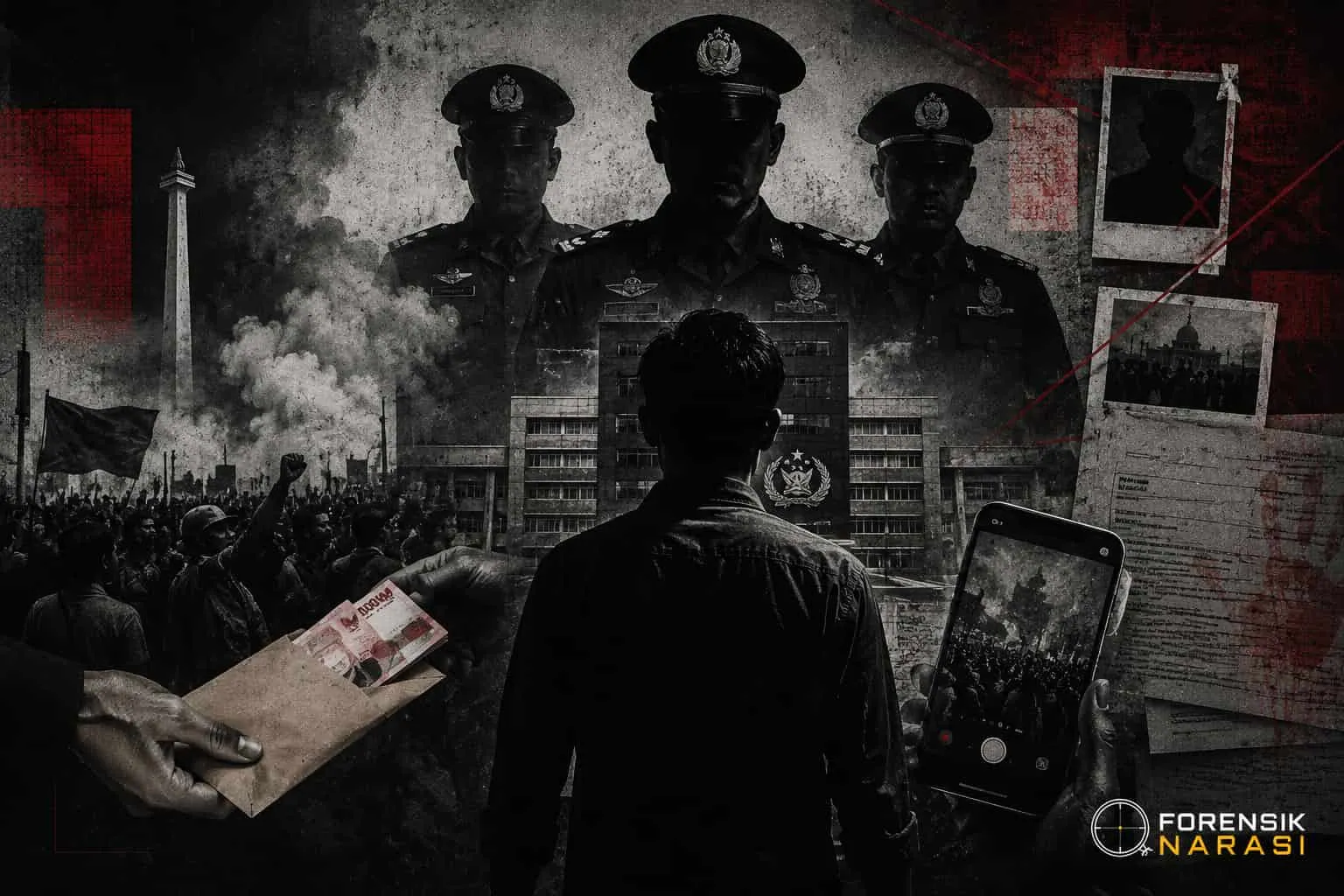 Polisi Diduga Suap Demo, Institusi Tetap Bungkam