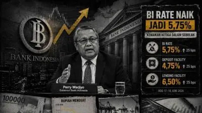 BI Naikkan Lagi Suku Bunga Jadi 5,75 Persen