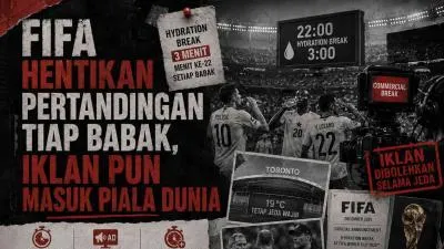 FIFA Wajibkan Jeda Minum, Kritik Soal Iklan Menguat