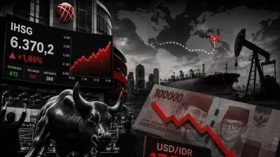IHSG Melesat 1,86 Persen, Rupiah Masih Tertekan