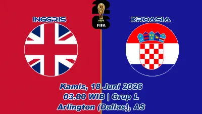 Inggris vs Kroasia Pagi Ini, Ujian Berat The Three Lions di Grup L