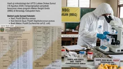 Dokumen 22 Hari di Balik Meja: Tiga Bakteri Ditemukan dalam Menu MBG Karo