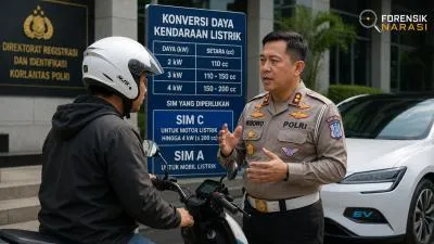 Korlantas Pastikan Tak Ada SIM Khusus Kendaraan Listrik