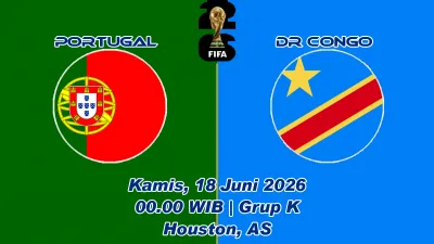 Portugal vs DR Congo Piala Dunia 2026, CR7 Bidik Rekor Baru