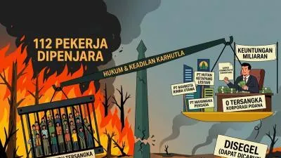 Tameng Asap Korporasi: 112 Pekerja Ditangkap Sementara Aktor Intelektual Belum Tersentuh Hukum