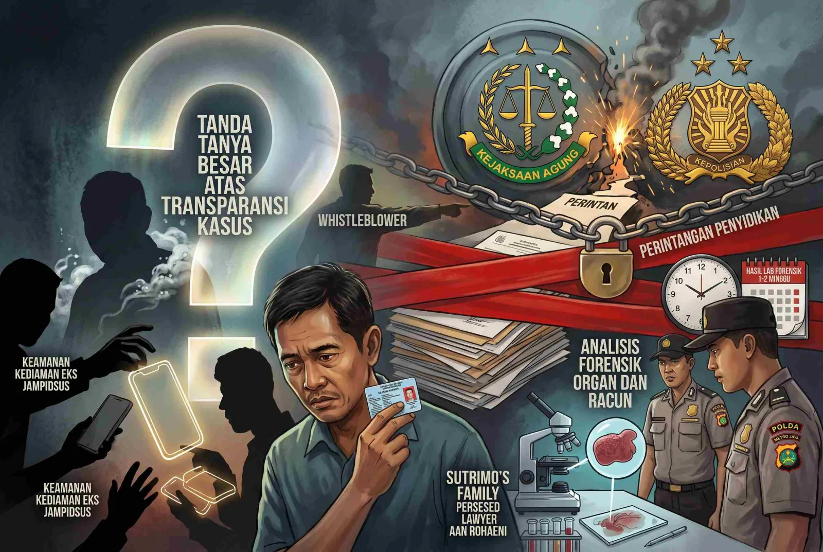 Tumbal Sunyi di Palagan Hukum: Membongkar Kejanggalan Lenyapnya Bukti Sutrimo di Tengah Dugaan Pembunuhan Berencana